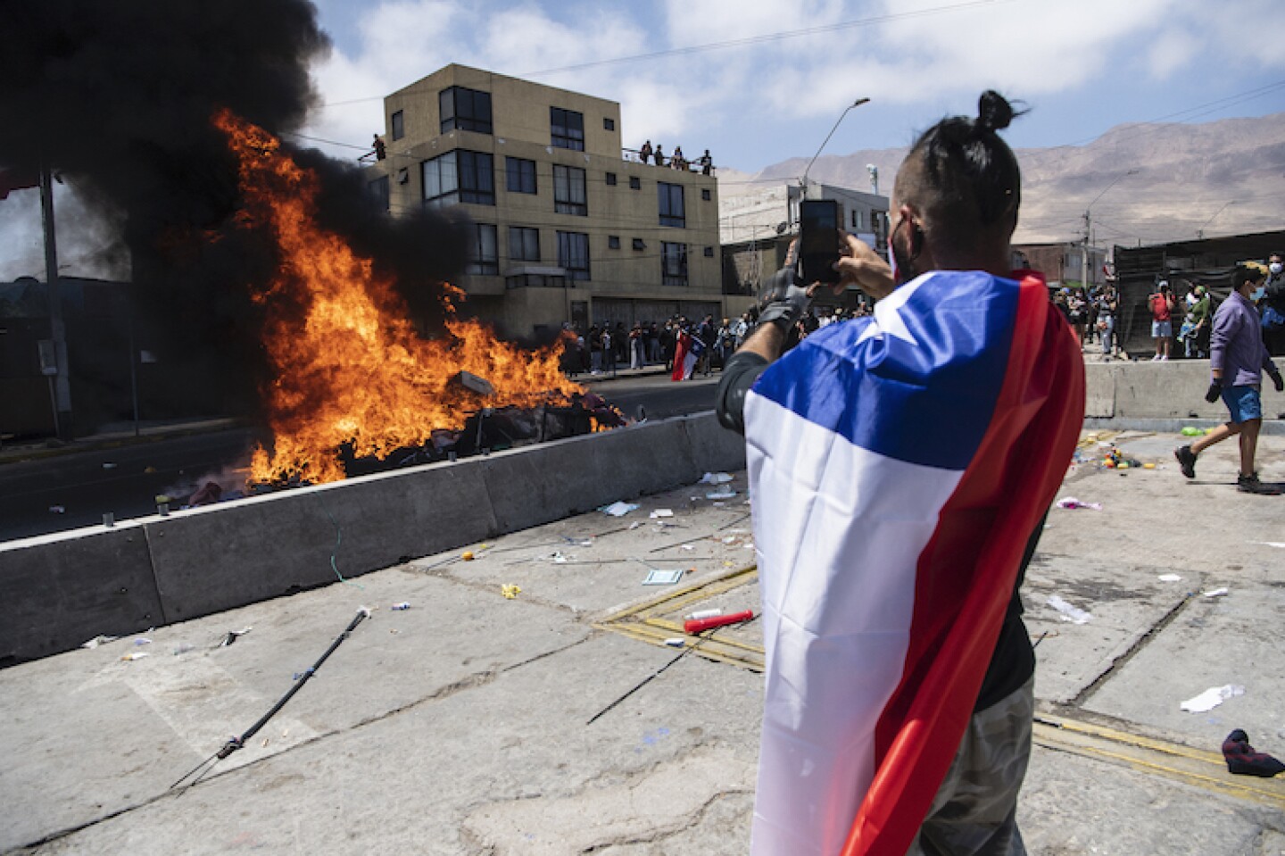 CHILE-VENEZUELA-MIGRATION-PROTEST