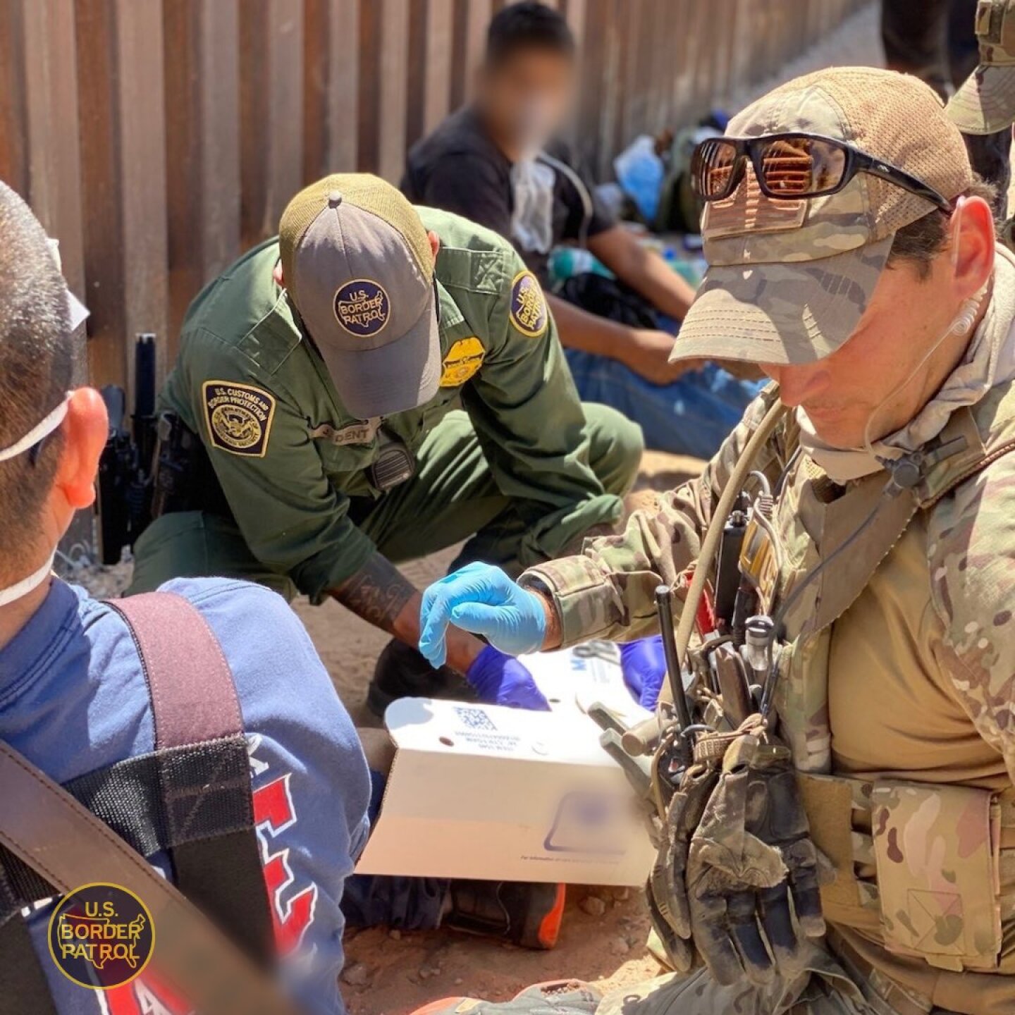 Patrulla fronteriza calor