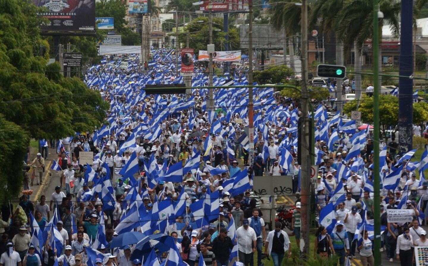 NICARAGUA-UNREST-OPPOSITION-MARCH