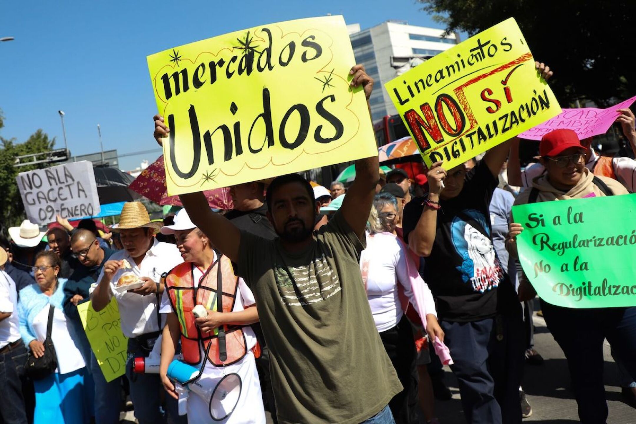 Comerciantes y locatarios protestas