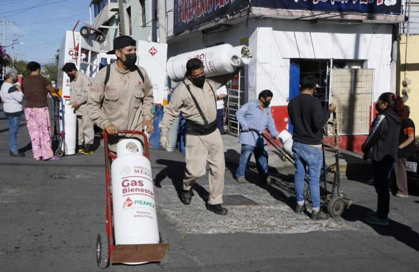 Venta del Gas Bienestar en alcaldías de la Ciudad de México.