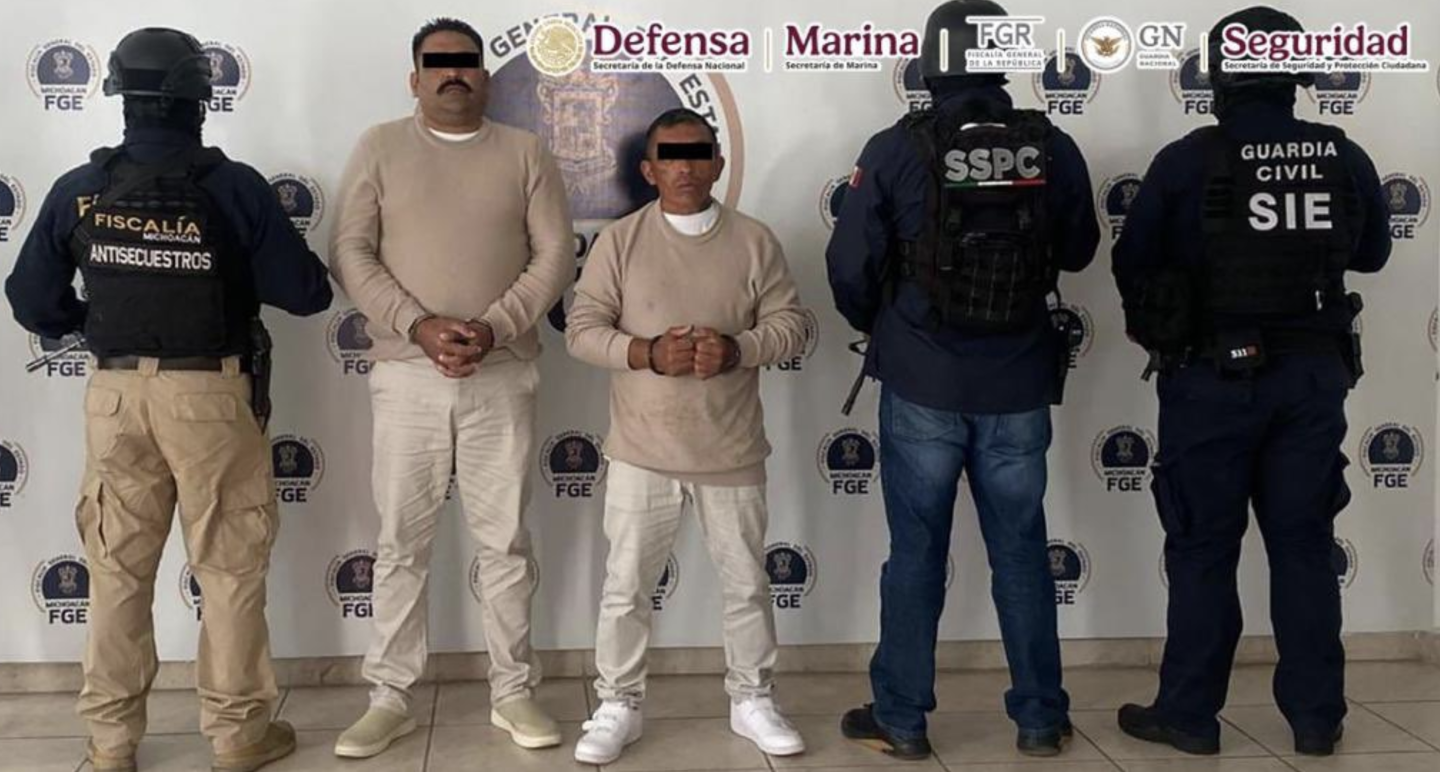 Detuvieron a dos integrantes de Los Viagra en Michoacán