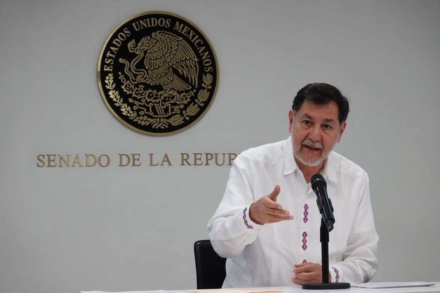 Gerardo Fernández Noroña, presidente del Senado