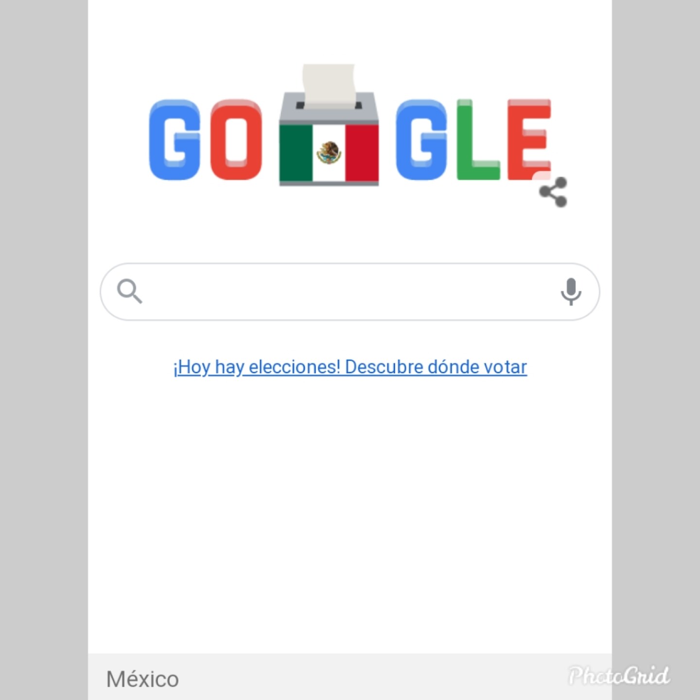 Google dedica su doodle a elecciones en México
