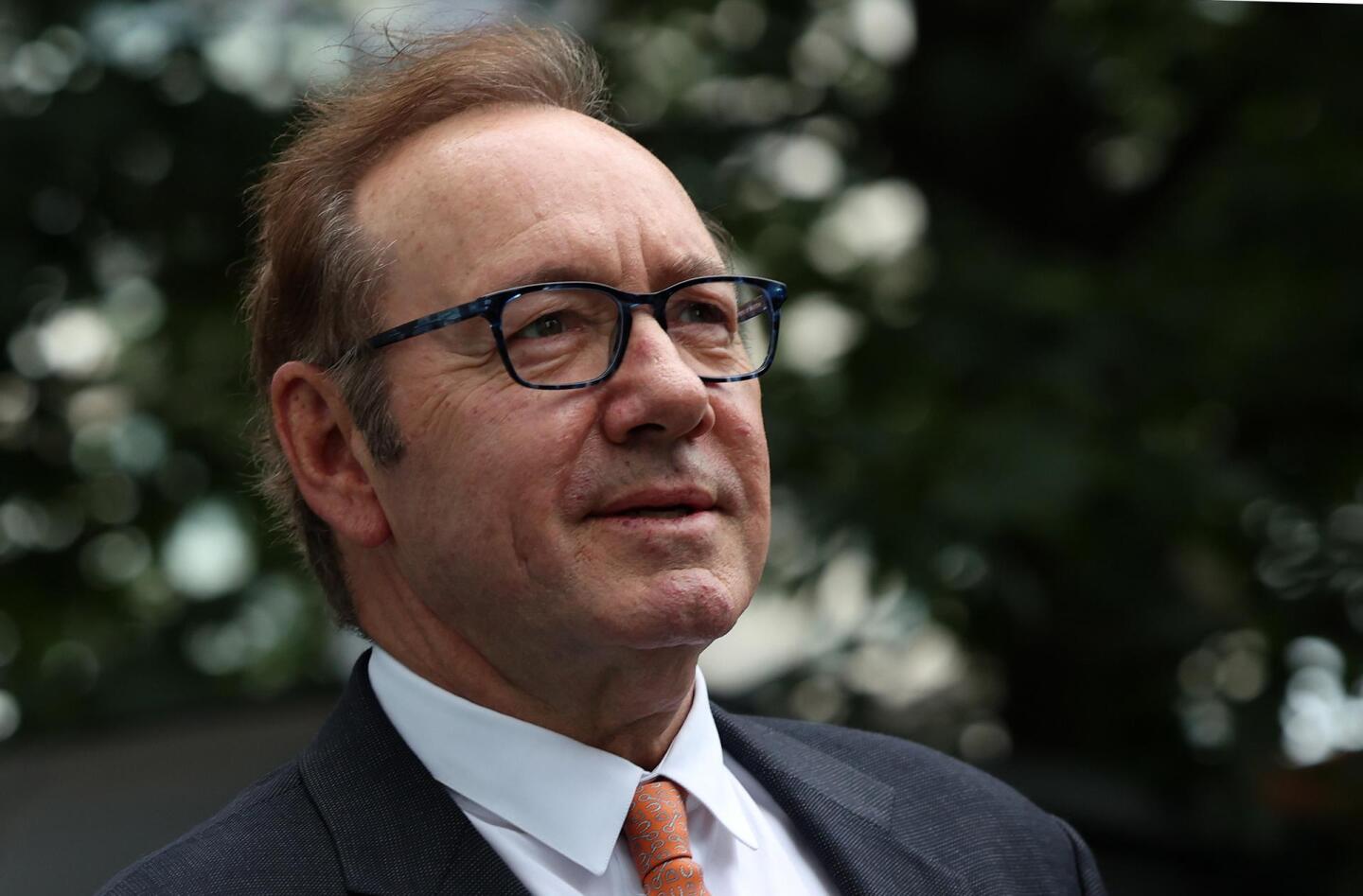 Kevin Spacey on trial in London accused of sexual offences against four men in Britain