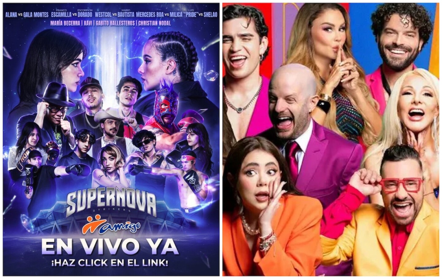 La Casa de los Famosos México y Supernova Strikers