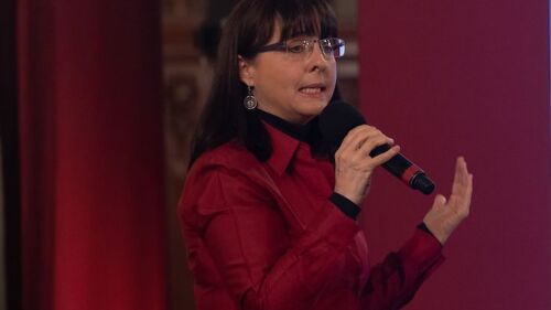 María Elena Álvarez Buylla, directora del Conacyt, durante la conferencia para dar informes sobre el virus COVID-19 en México.