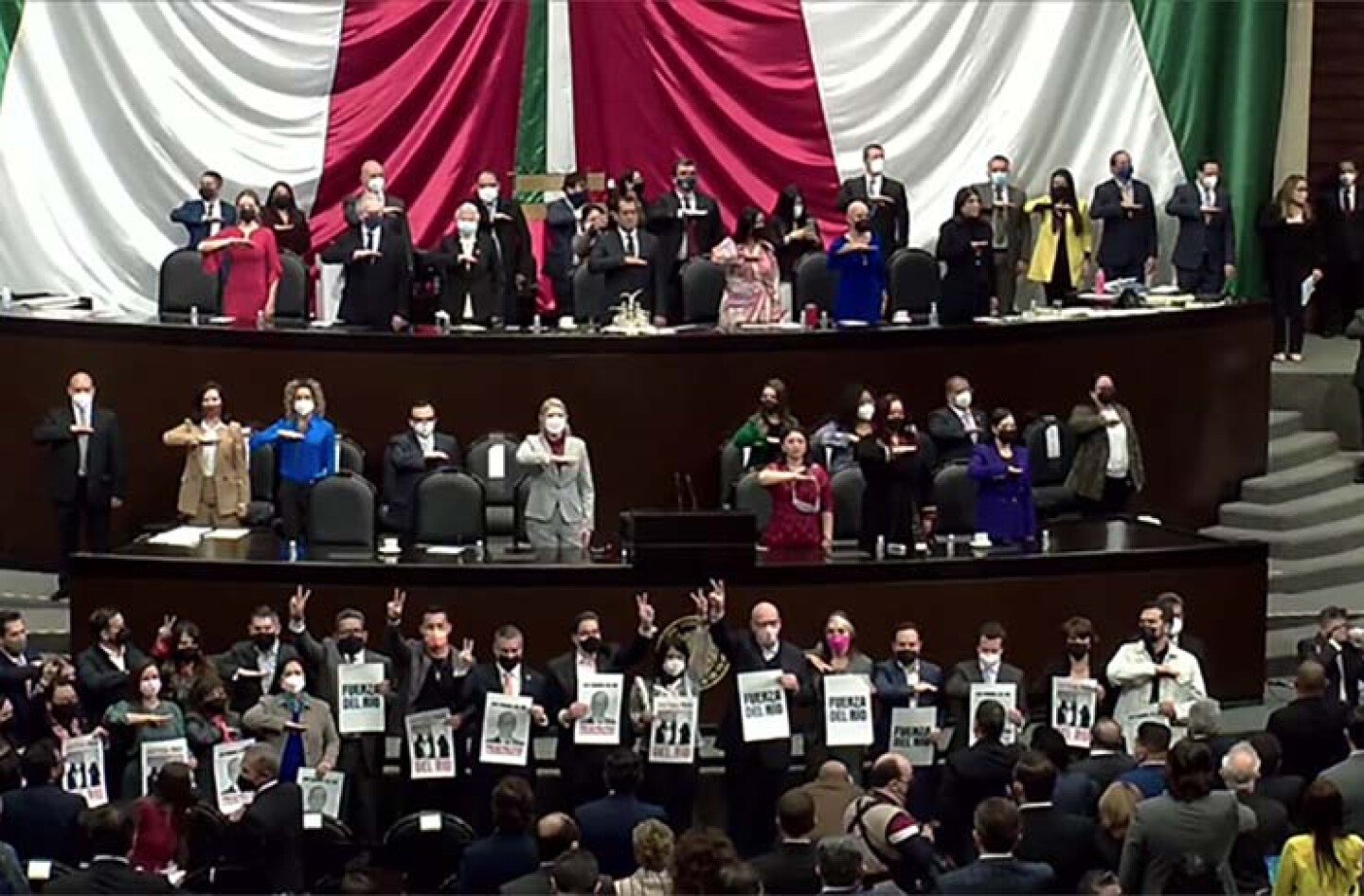 Protestas Cámara de Diputados
