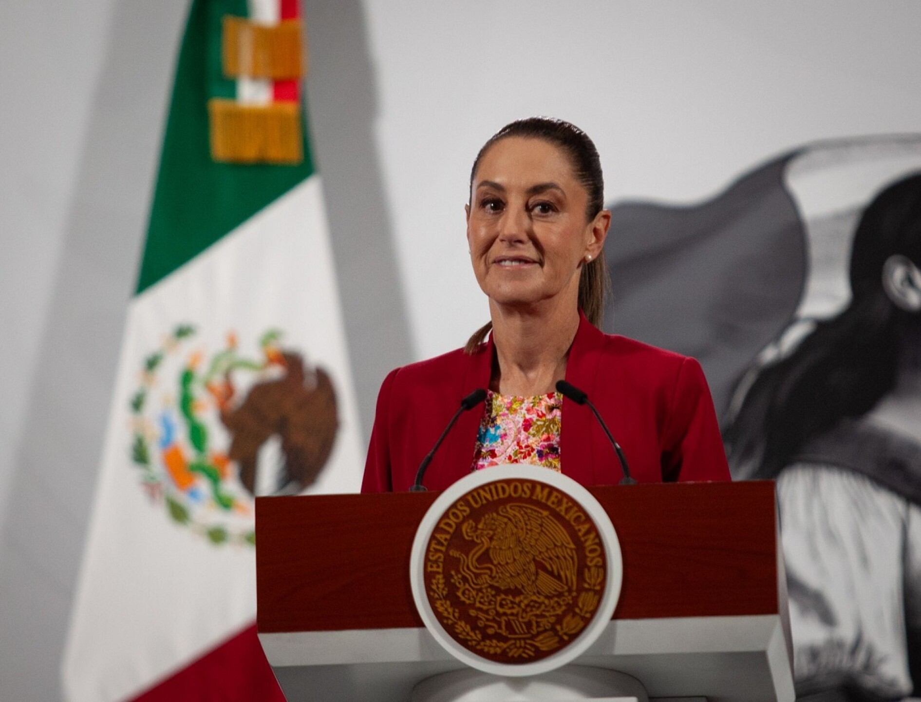 Sheinbaum conferencia matutina sheinbaum mueca