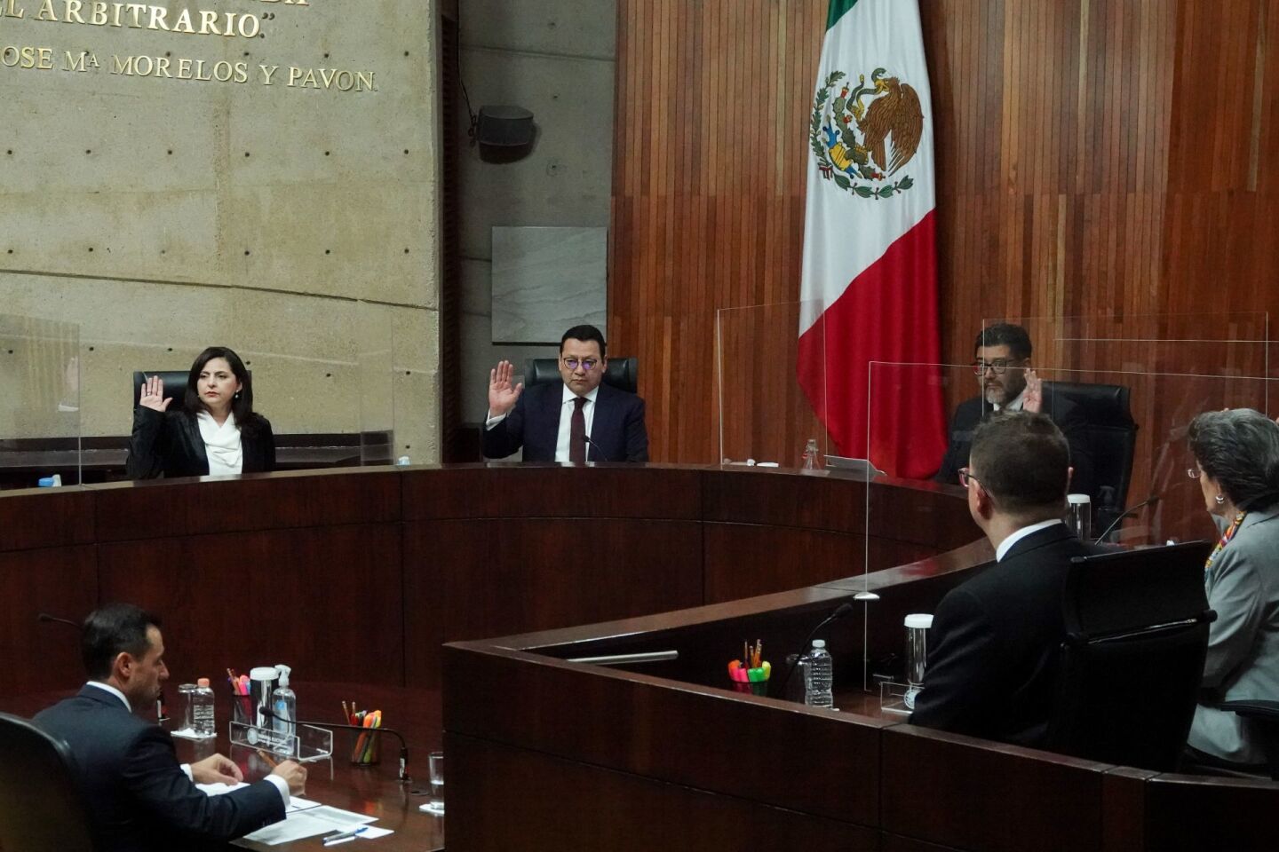 Reyes Rodríguez Mondragón encabezó la sesión solemne sobre la Revocación de Mandato en el TEPJF