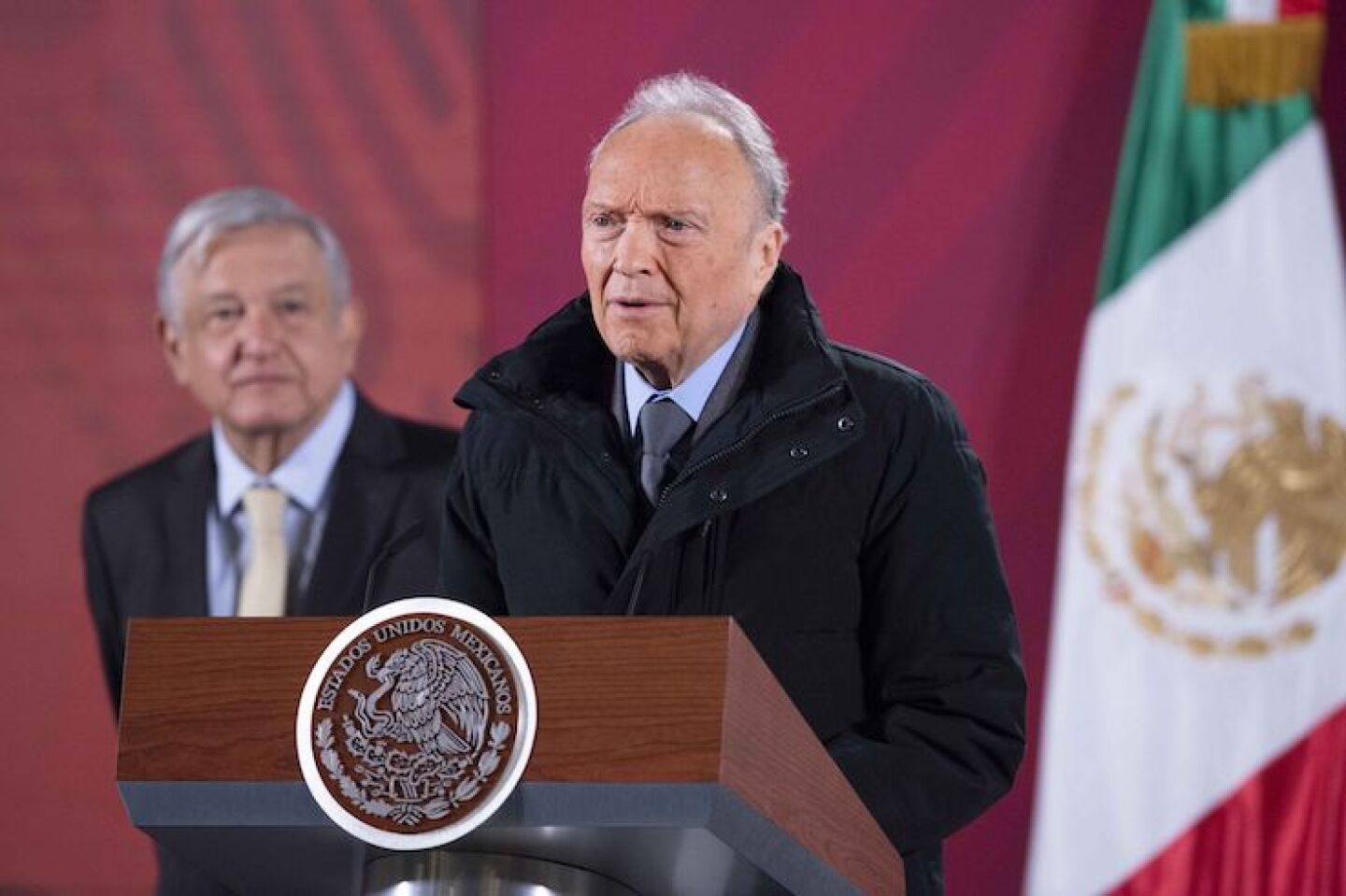 El Jefe del Ejecutivo, Andrés Manuel López Obrador, y Alejandro Gertz Manero, Fiscal General de la República, en la mañanera