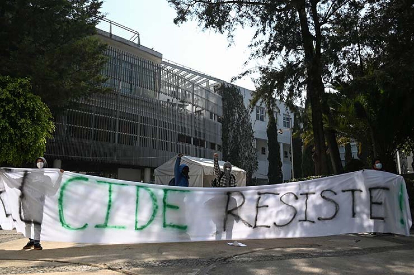 Manifestación Alumnos CIDE