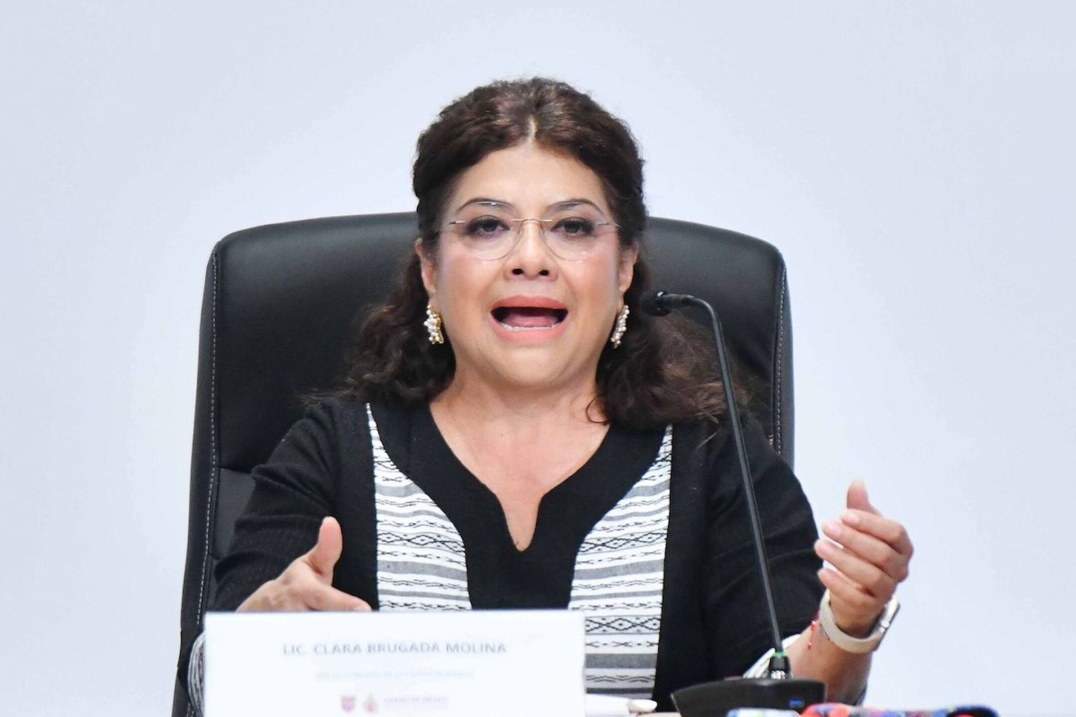 Clara Brugada aseguró que no ha recibido amenazas.