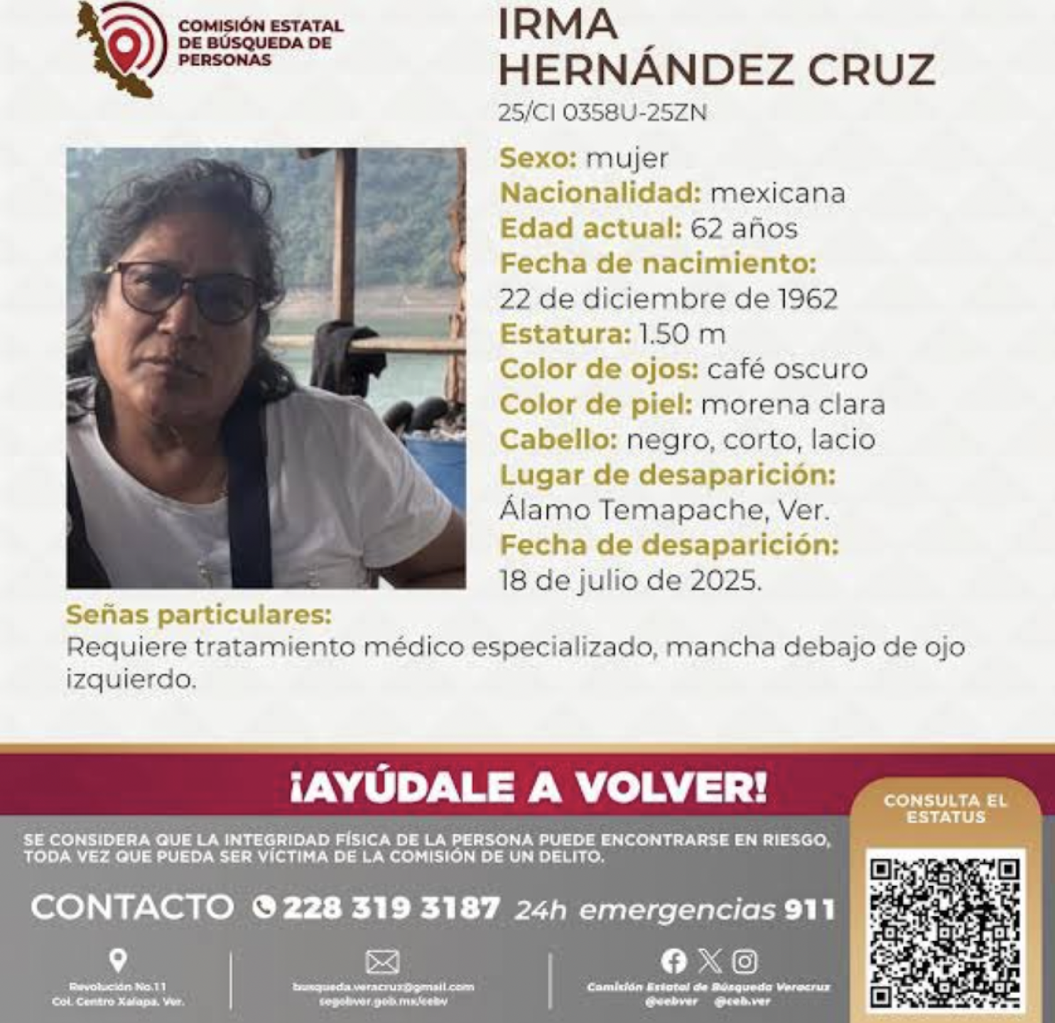 maestra jubilada Irma Hernández