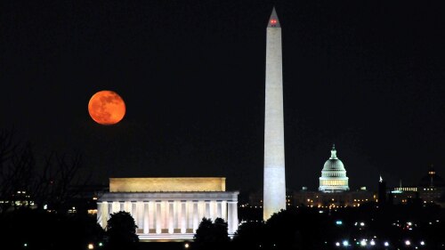 DC Skyline in Full Moon