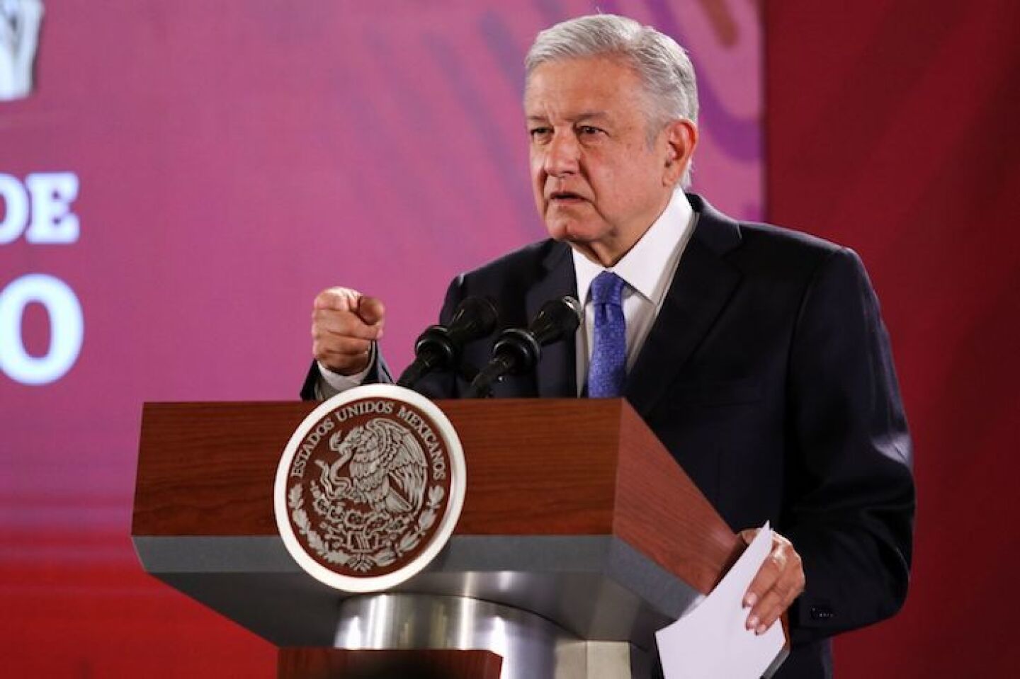 CIUDAD DE MÉXICO, 27SEPTIEMBRE2019.- Andrés Manuel López Orador, presidente de México, durante la conferencia matutina para responder preguntas de los comunicadores. FOTO: GALO CAÑAS /CUARTOSCURO.COM