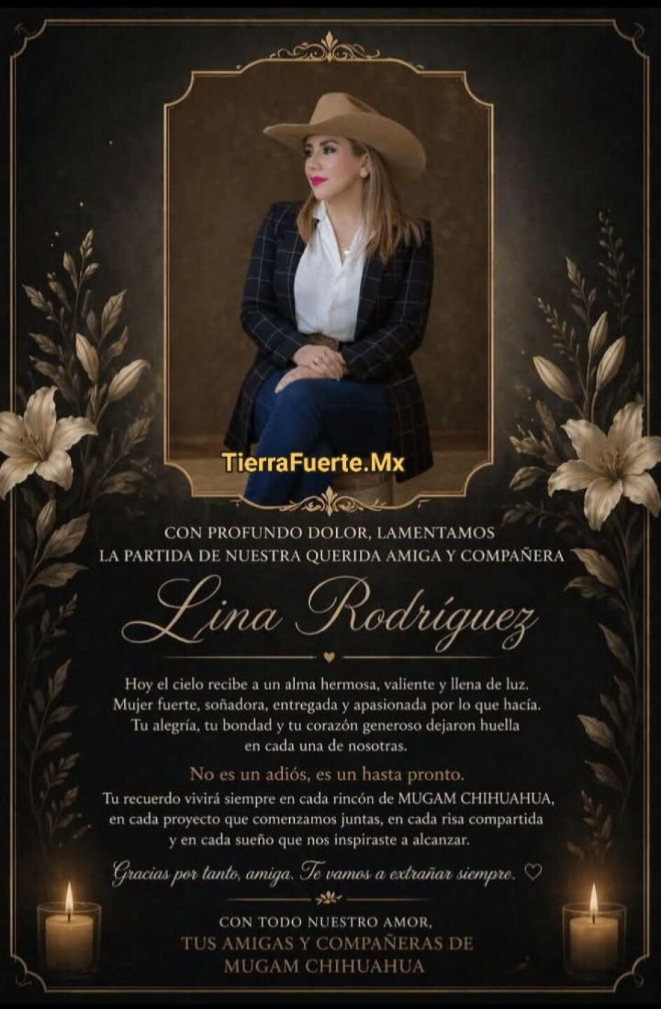 Lina Rodríguez, líder de Mujeres Ganaderas de México, murió tras ser apuñalada en la yugular en Chihuahua: esto se sabe del ataque