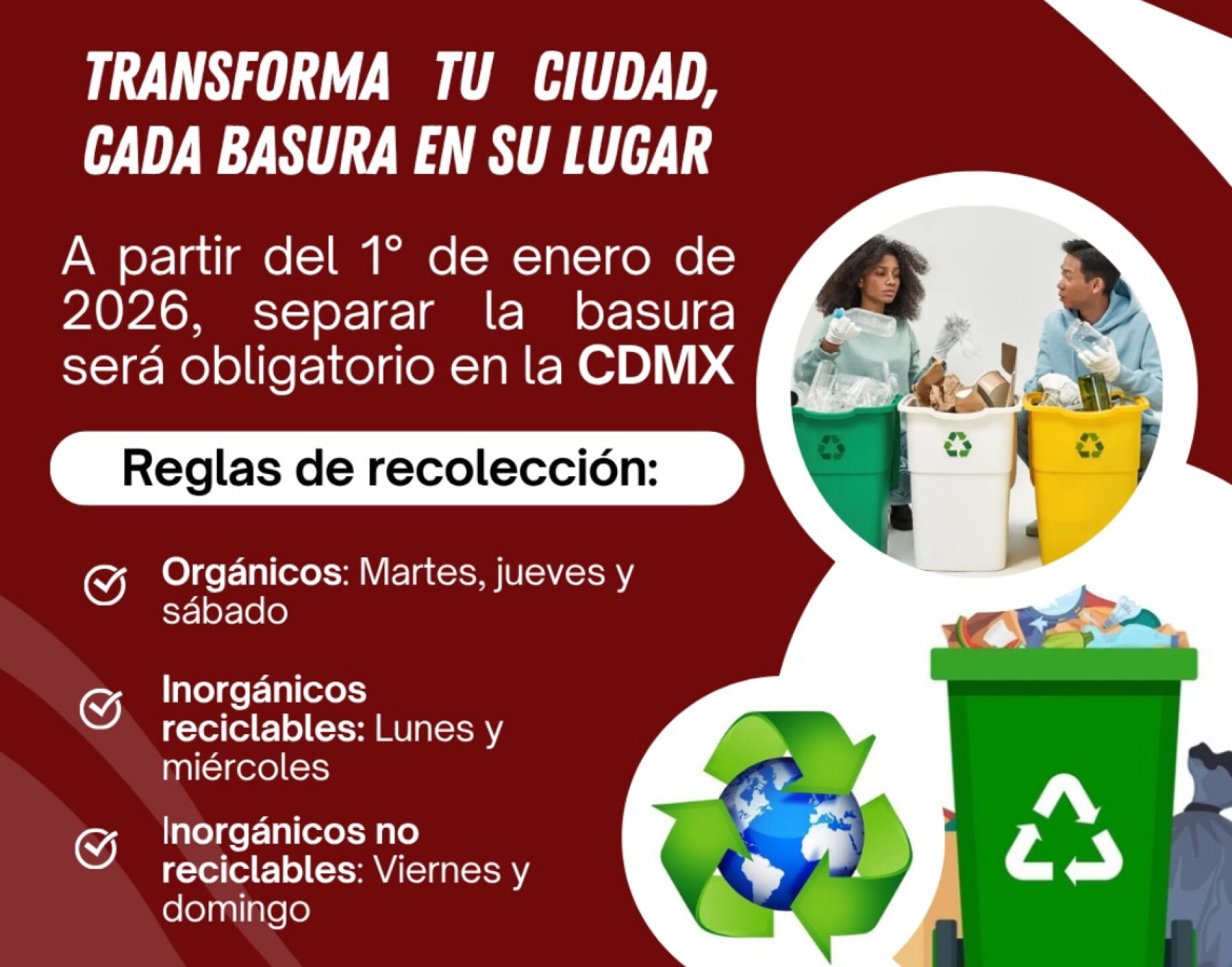Basuria Separación de basura en CDMX: ¿cómo será la nueva forma de clasificar ...