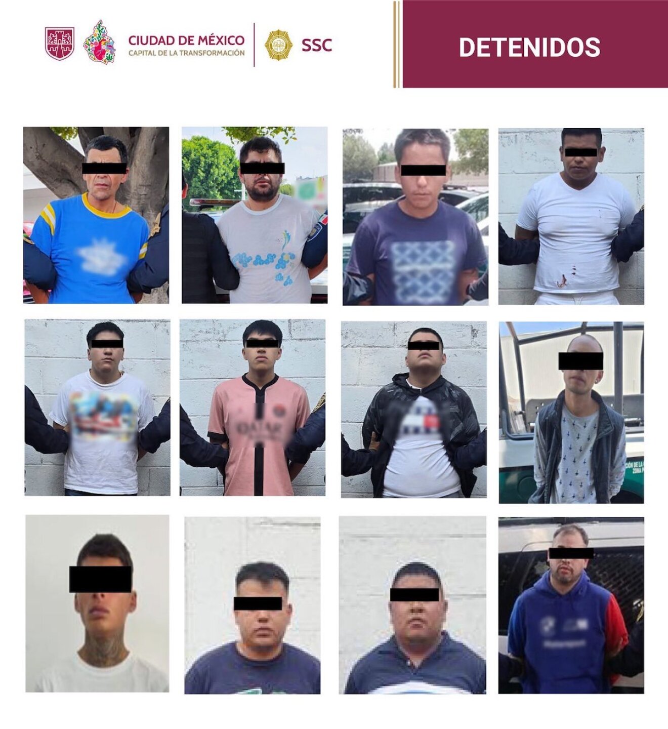detenidos en Miguel Hidalgo el 16 de mayo