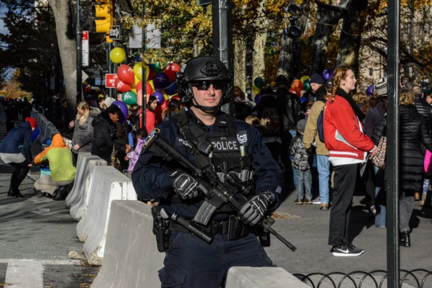 Floats For The Annual Macy's Day Parade Are Prepared In Central Park