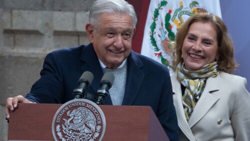 AMLO y Beatriz Gutiérrez Müller