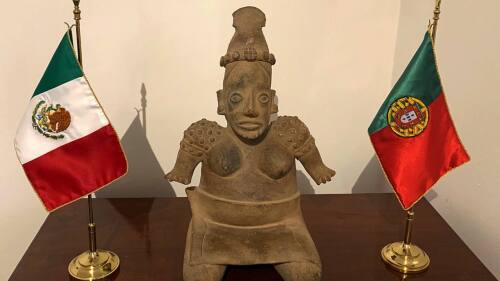 pieza arqueologica recuperada portugal