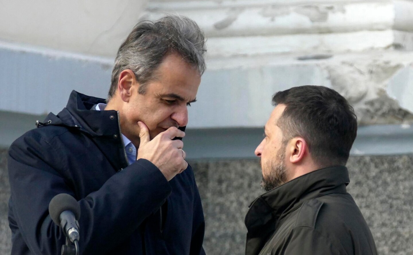 Volodímir Zelensky y Kyriakos Mitsotakis