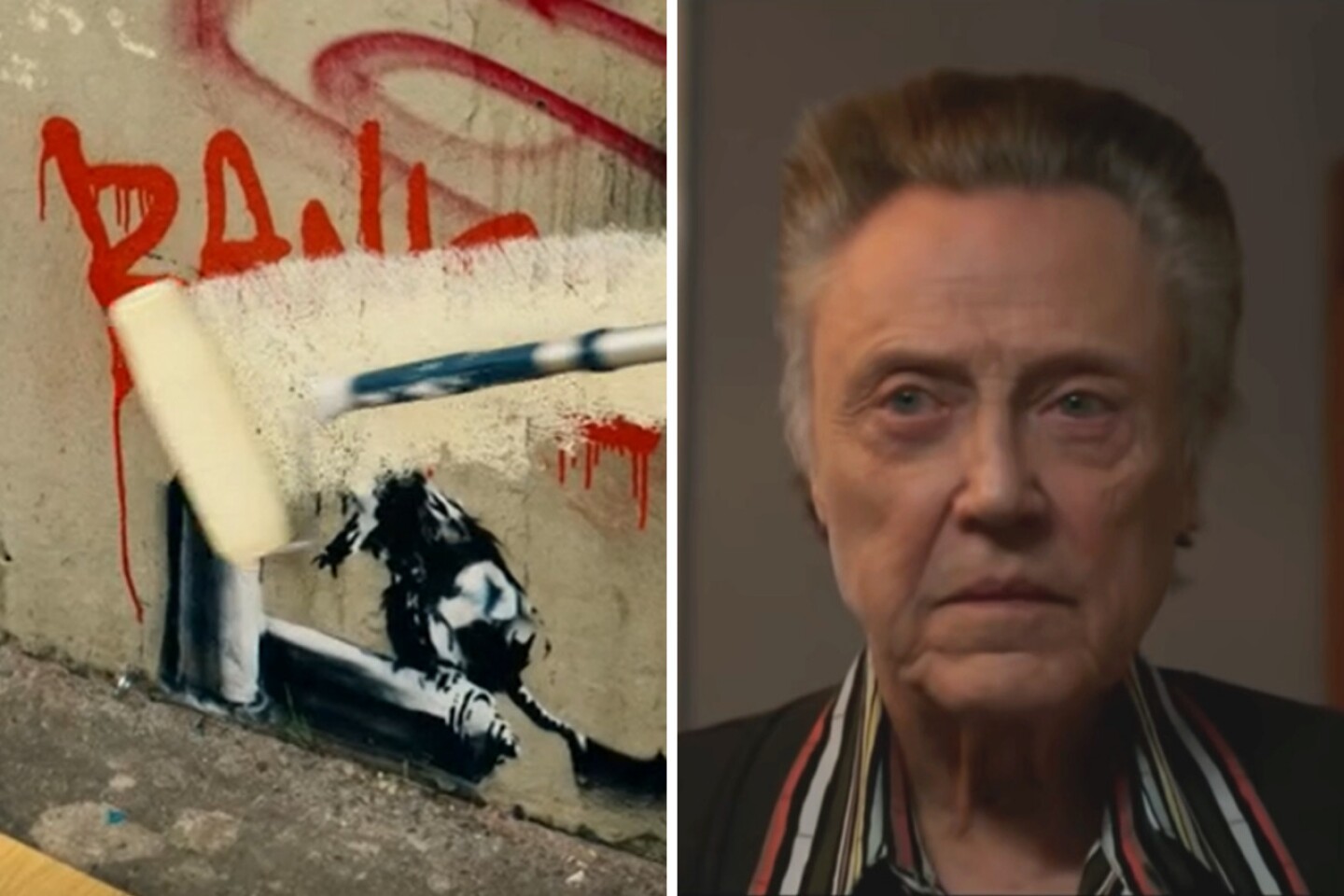 Christopher Walken borró una obra de Banksy