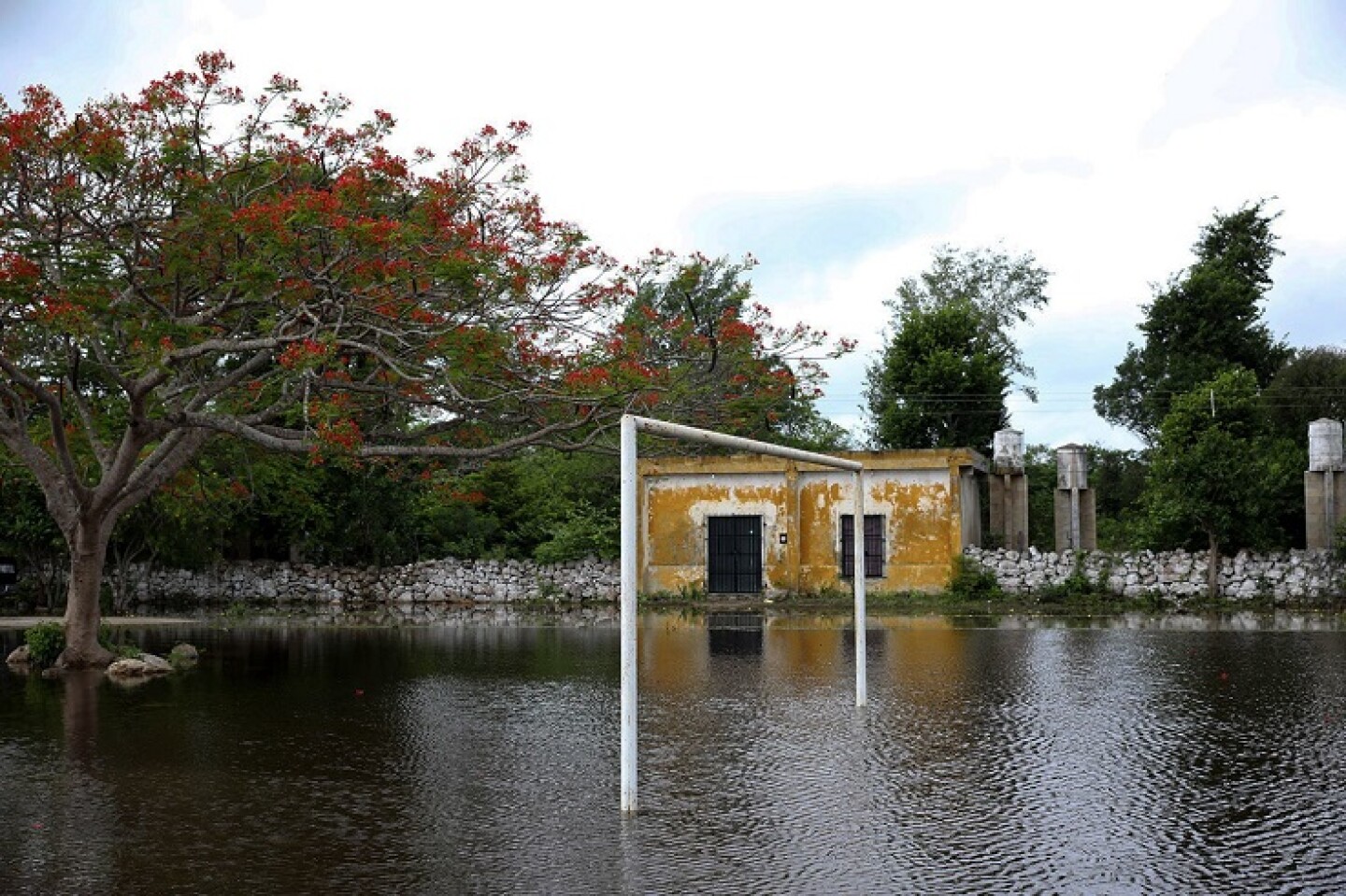 Aspectos de las inundaciones que dejo la tormenta tropical “Cristóbal” en varias comisarías de diferentes municipios de Yucatán como Motul, Dzidzantún y Dzilam González. La mayoría de las familias están bajo el agua y sin luz eléctrica.