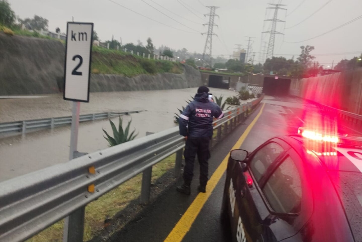 Inundación Circuito Exterior Mexiquense