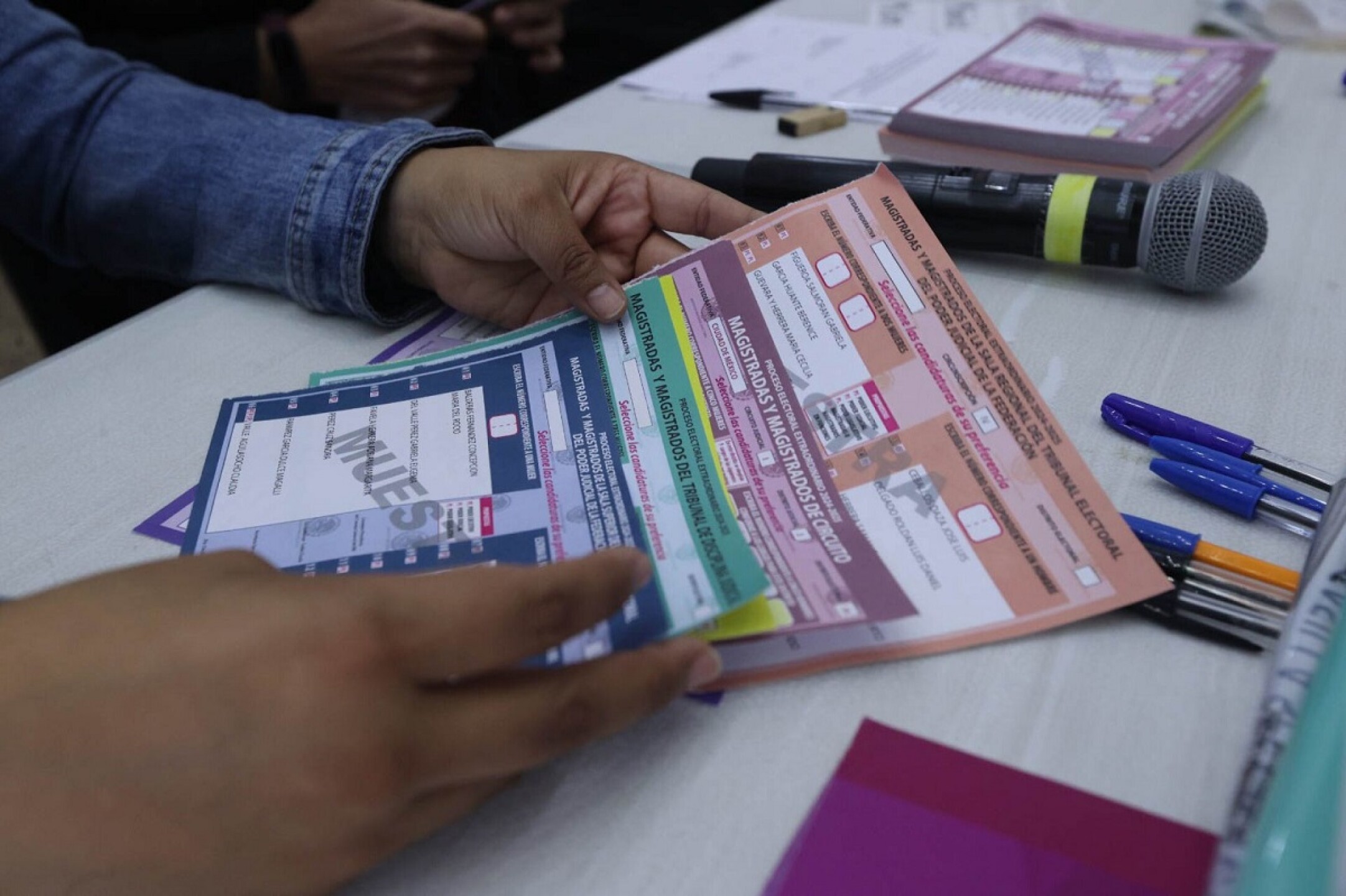 boletas electorales de la Elección Judicial