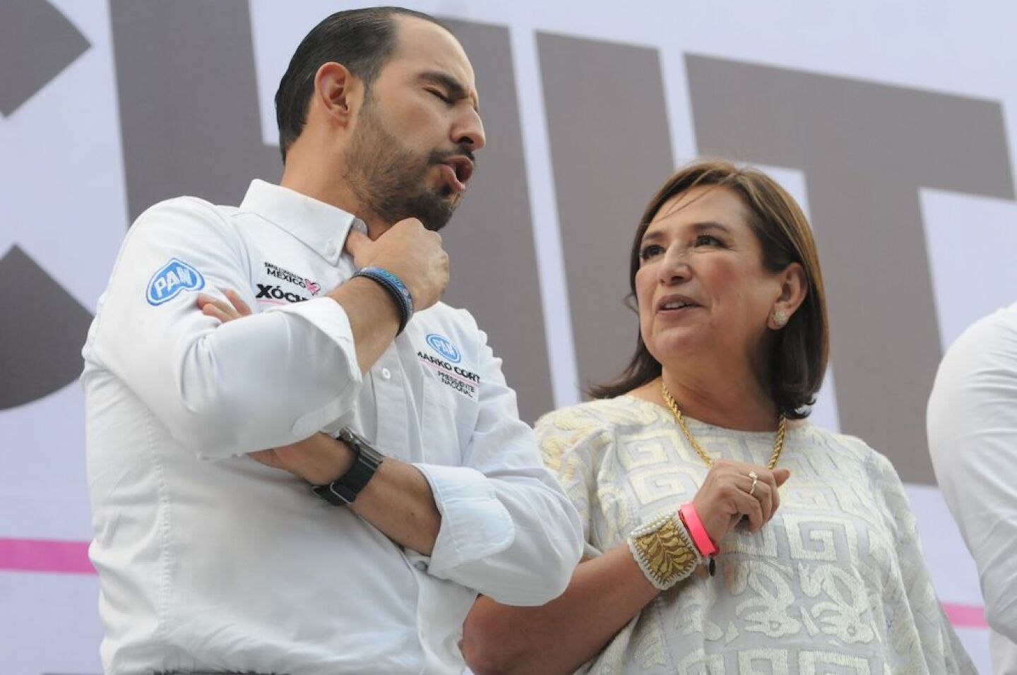 Xóchitl Gálvez y Marko Cortés