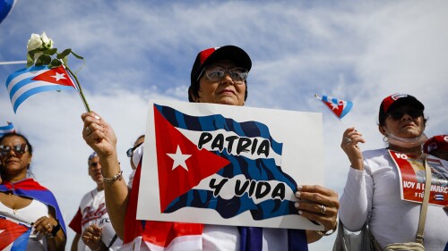 US-CUBA-POLITICS-DIPLOMACY-PROTEST