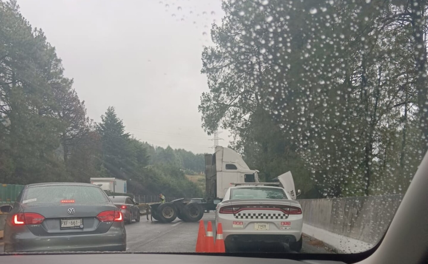 Accidente autopista México-Cuernavaca