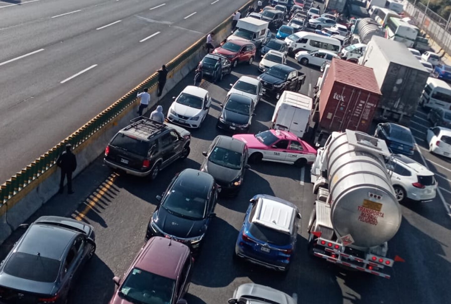 bloqueo-autopista-mexico-pachuca-hoy