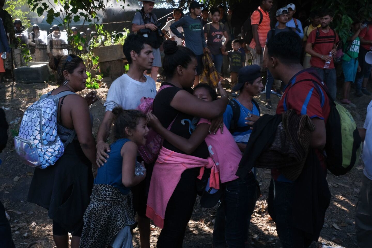 Fue desbaratada la caravana de migrantes por la Guardia Nacional, la cual avanzaba desde muy temprano por el estado tras cruzar el río Suchiate