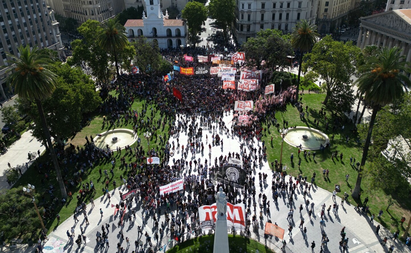 Protestas en Argentina contra Javier Milei