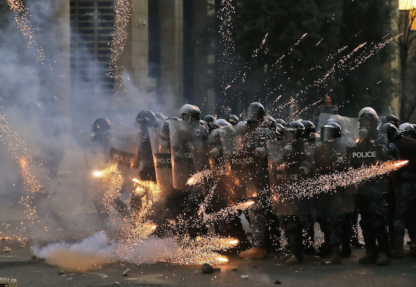LEBANON-PROTEST-BLAST