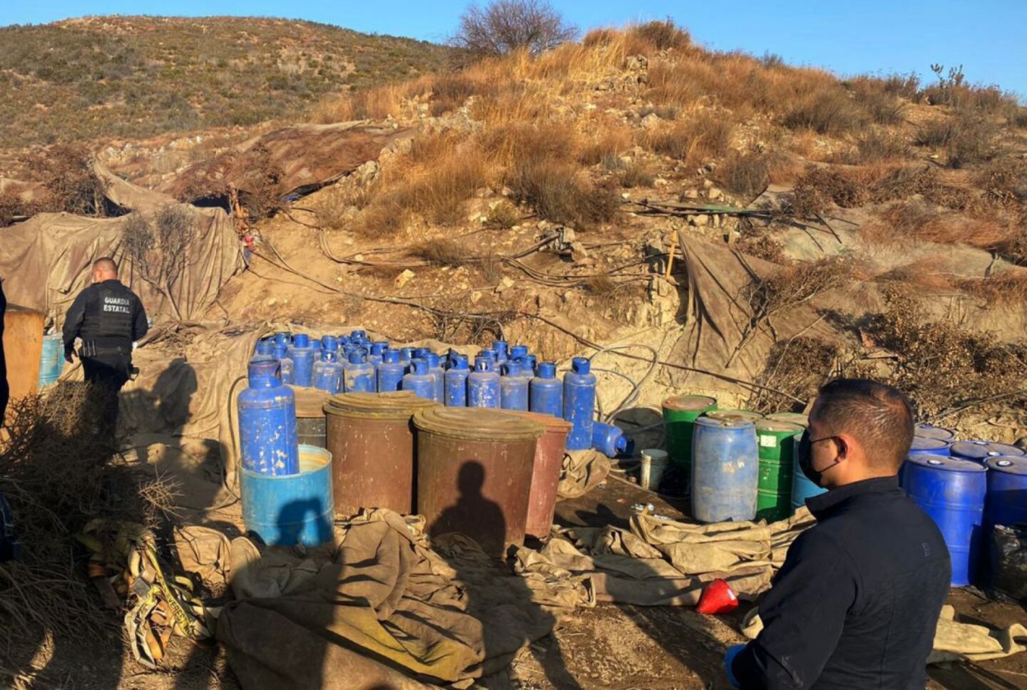Detectan narcolaboratorio cerca de Ruta del Vino en Ensenada