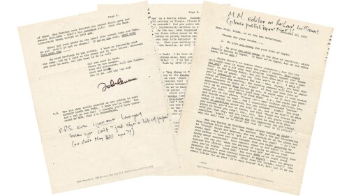 Carta de John Lennon - The Beatles