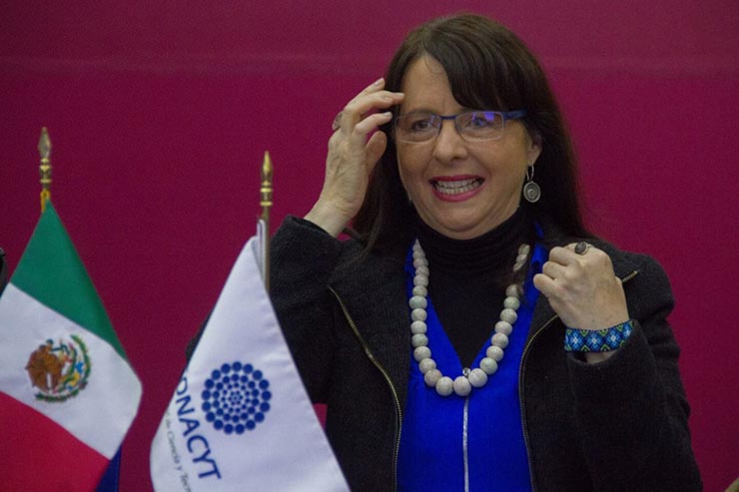 CIUDAD DE MÉXICO, 08NOVIEMBRE2019.- María Elena Álvarez Buylla Roces, directora General del CONACYT durante la  2da Sesión Ordinaria 2019 Conferencia Nacional de Ciencia, tecnología e Innovación.FOTO: ANDREA MURCIA /CUARTOSCURO.COM