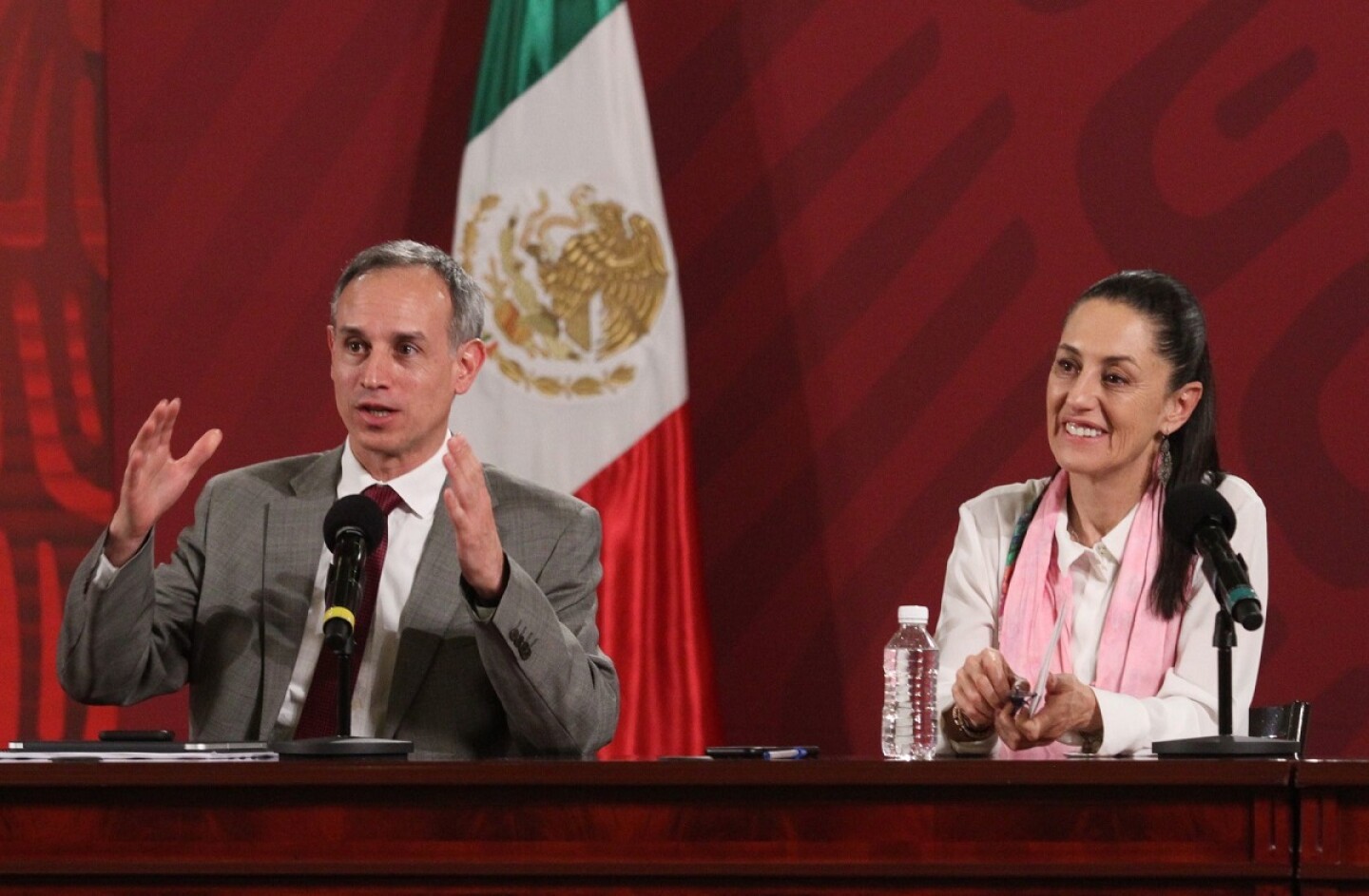 Hugo López-Gatell y claudia sheinbaum