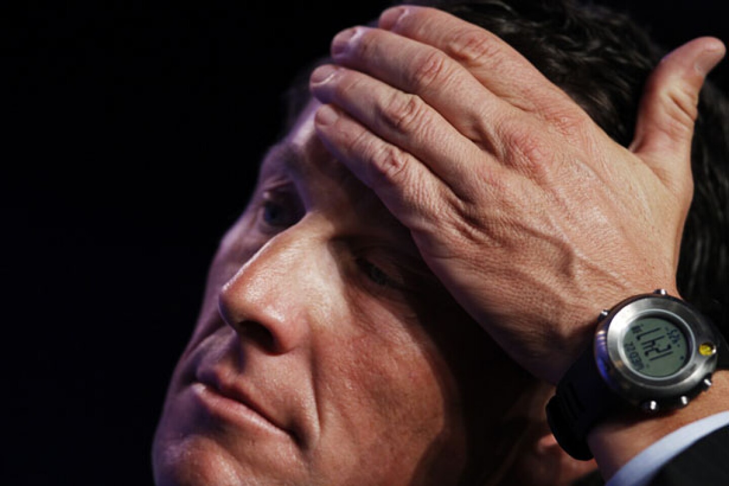 Lance Armstrong takes part in a special session regarding cancer in the developing world during the Clinton Global Initiative in New York