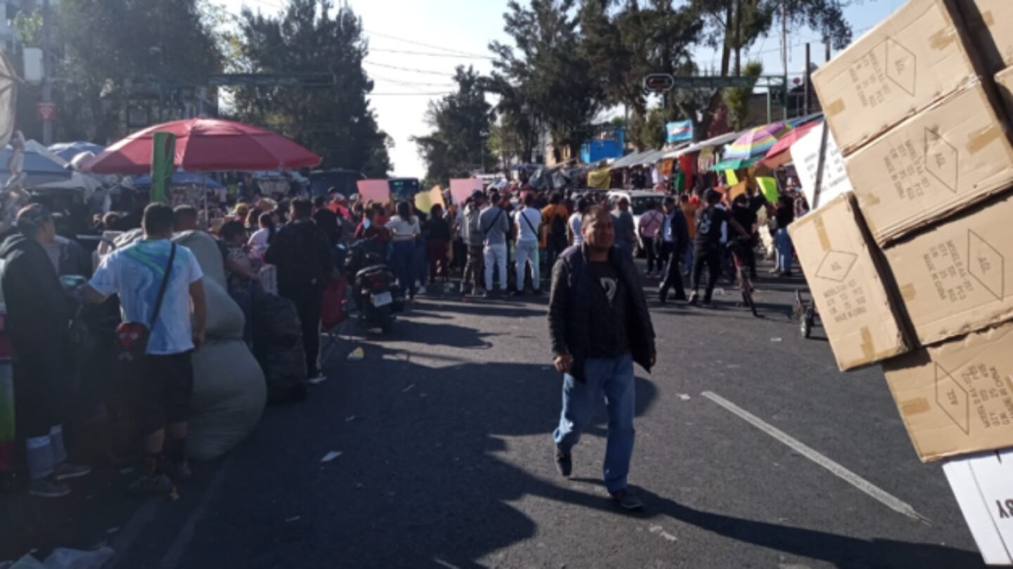 Bloqueo hoy Eje 1 Norte