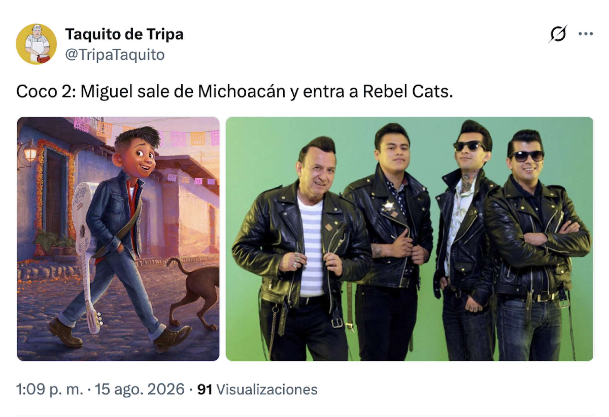 Miguel de Coco 2, ¿integrante de una banda de rock?