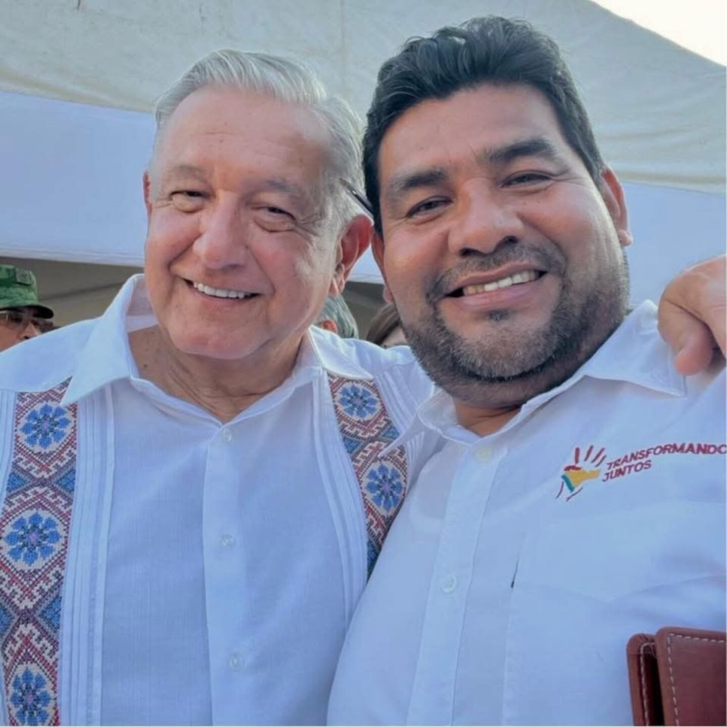 Javier Cruz Jiménez y AMLO