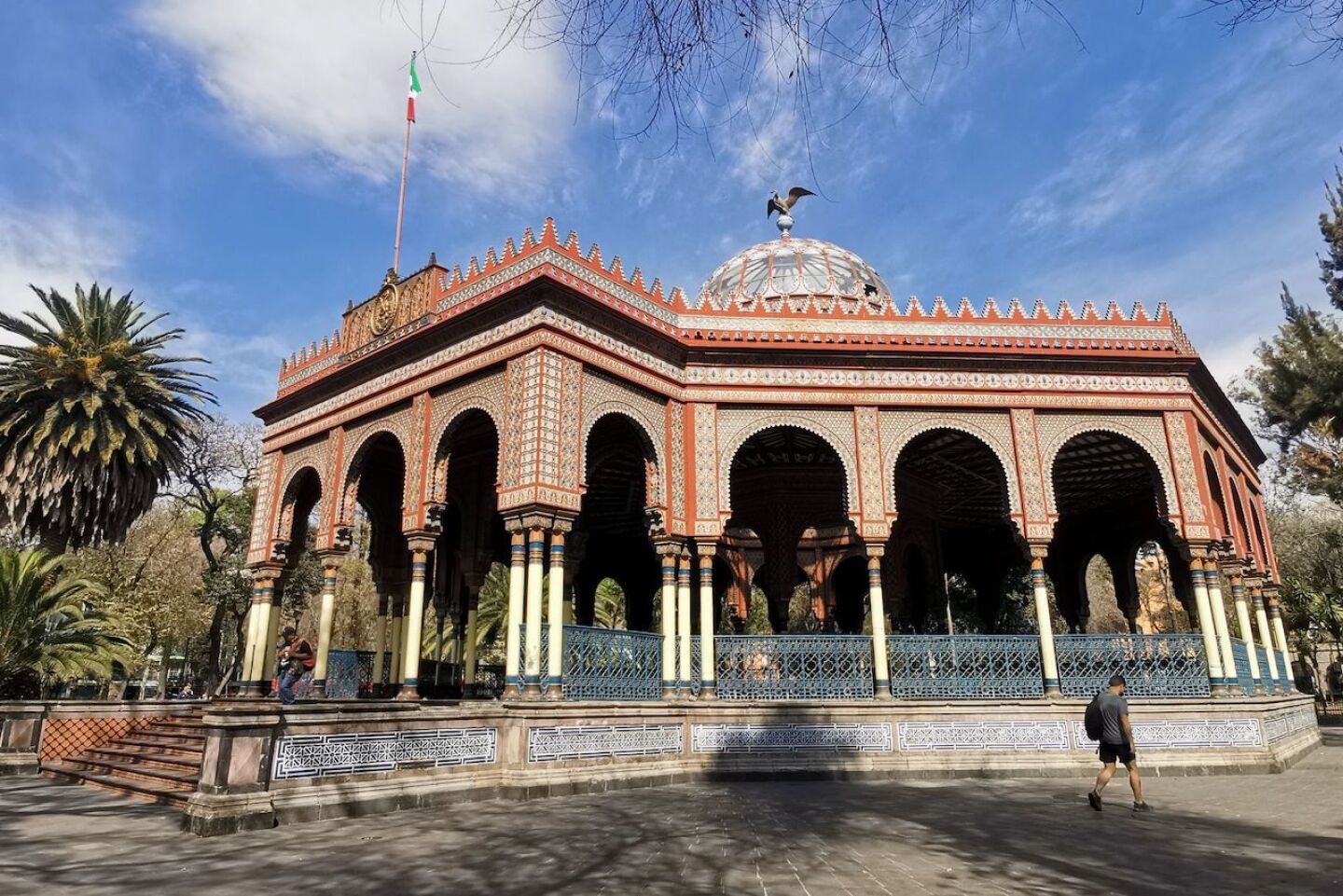 El Kiosco Morisco, ubicado en la colonia Santa María la Ribera.