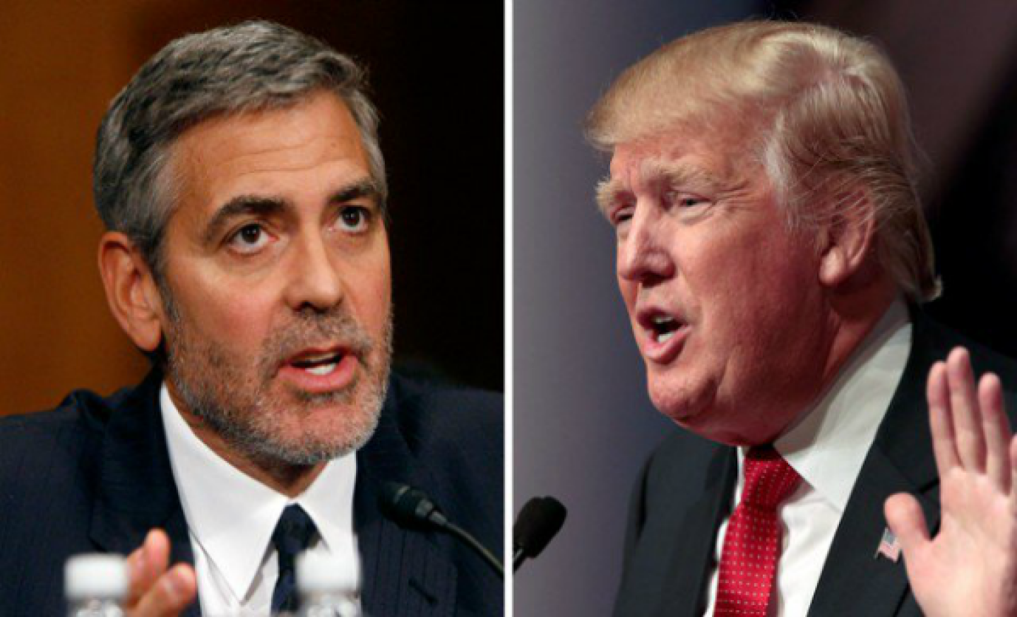 clooney y trump