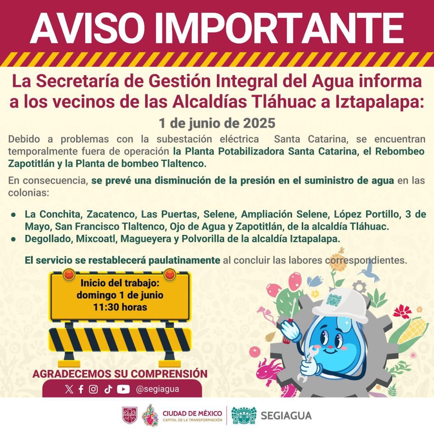 suministro de agua en CDMX