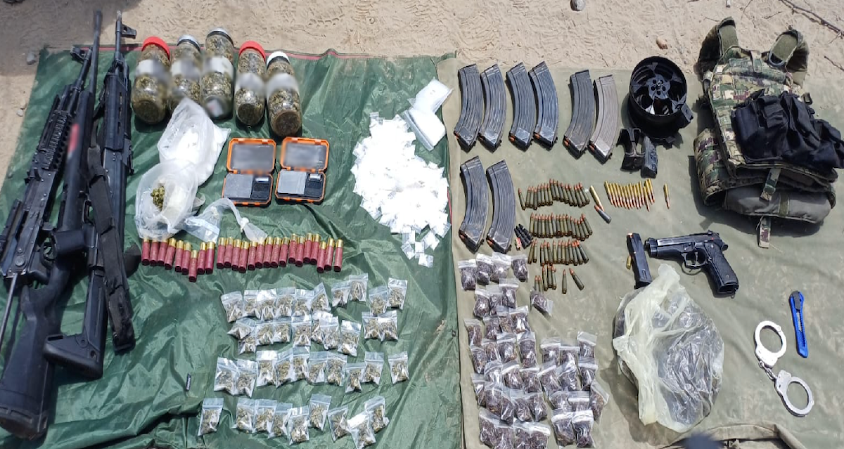 Aseguran armas en Sinaloa